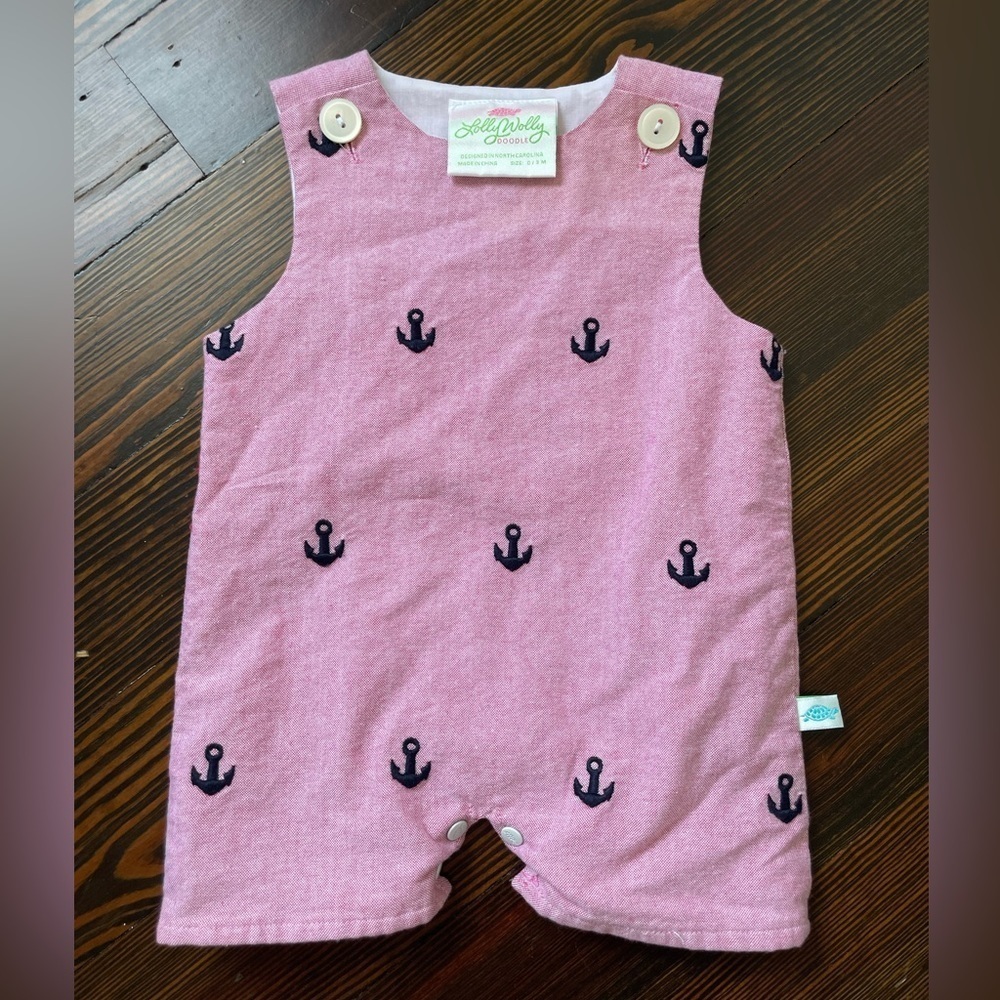 Lolly Wolly Doodle Anchor Romper